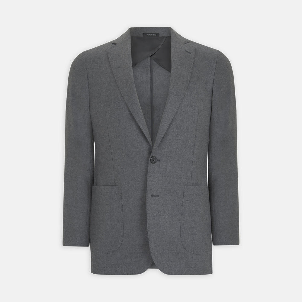 Grey Merino Wool Jacket