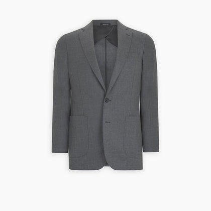 Grey Merino Wool Jacket Image 5
