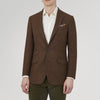 Brown Check Cashmere Jacket