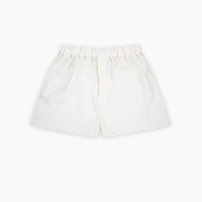 Cream Silk Boxer Shorts Image 2