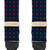 Navy & Red Spot Adjustable Silk Braces
