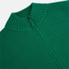 View 2 of product Forest Green Merino High Neck Zipped Cardigan