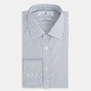 View 5 of product Blue and Coffee Tattersall Check Mayfair Shirt