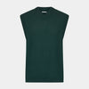 View 1 of product Petrol Green Fine Merino V-Neck Vest