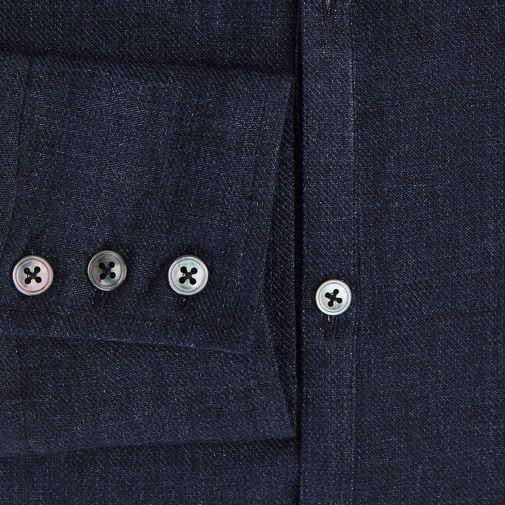 Navy Linen Windsor Shirt