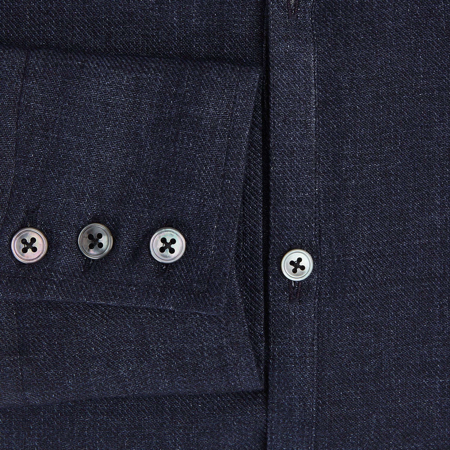 View 4 of product Navy Linen Windsor Shirt