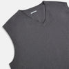 View 2 of product Slate Grey V-neck Cashmere Vest