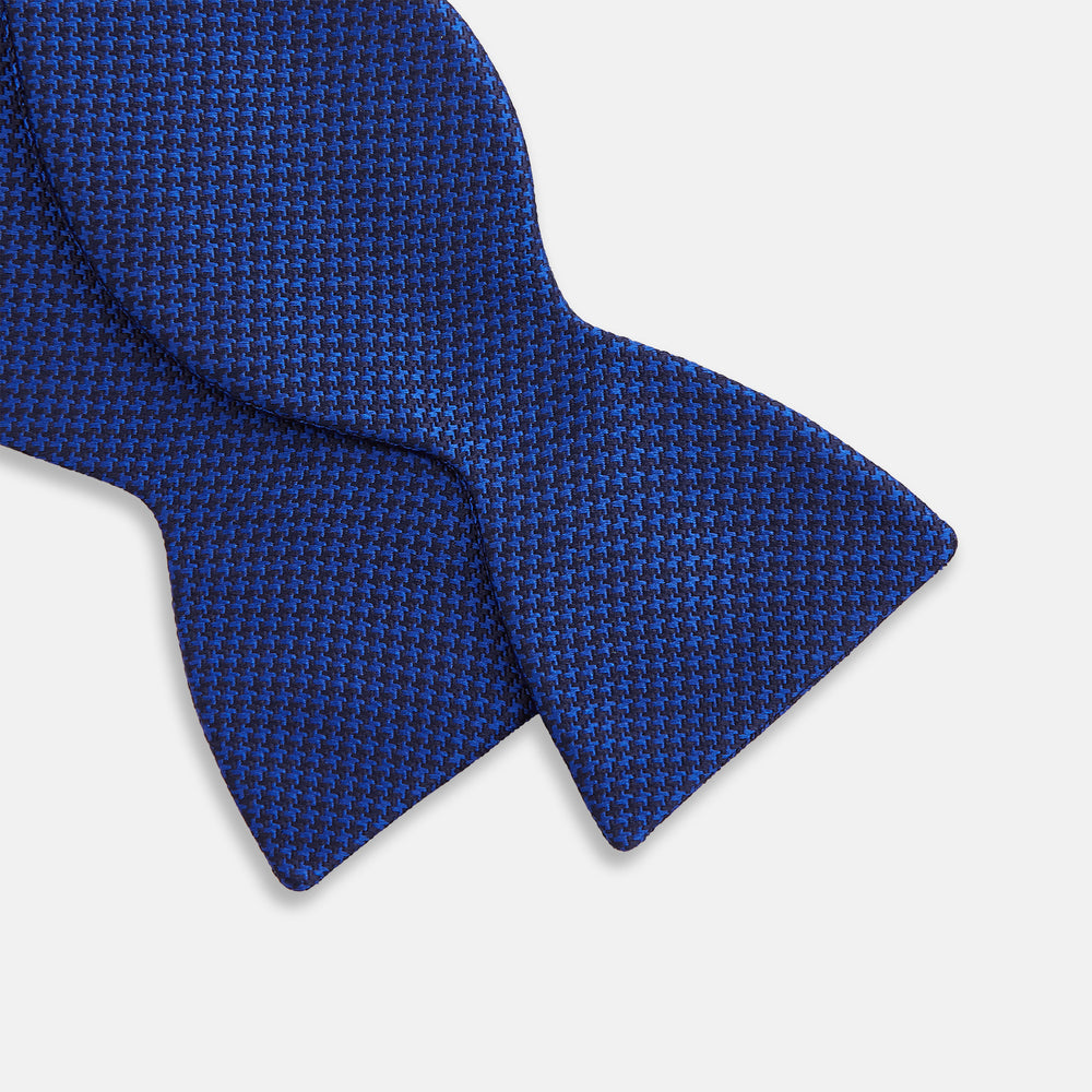 HOUNDSTOOTH NAVY CRUISE BOW TIE