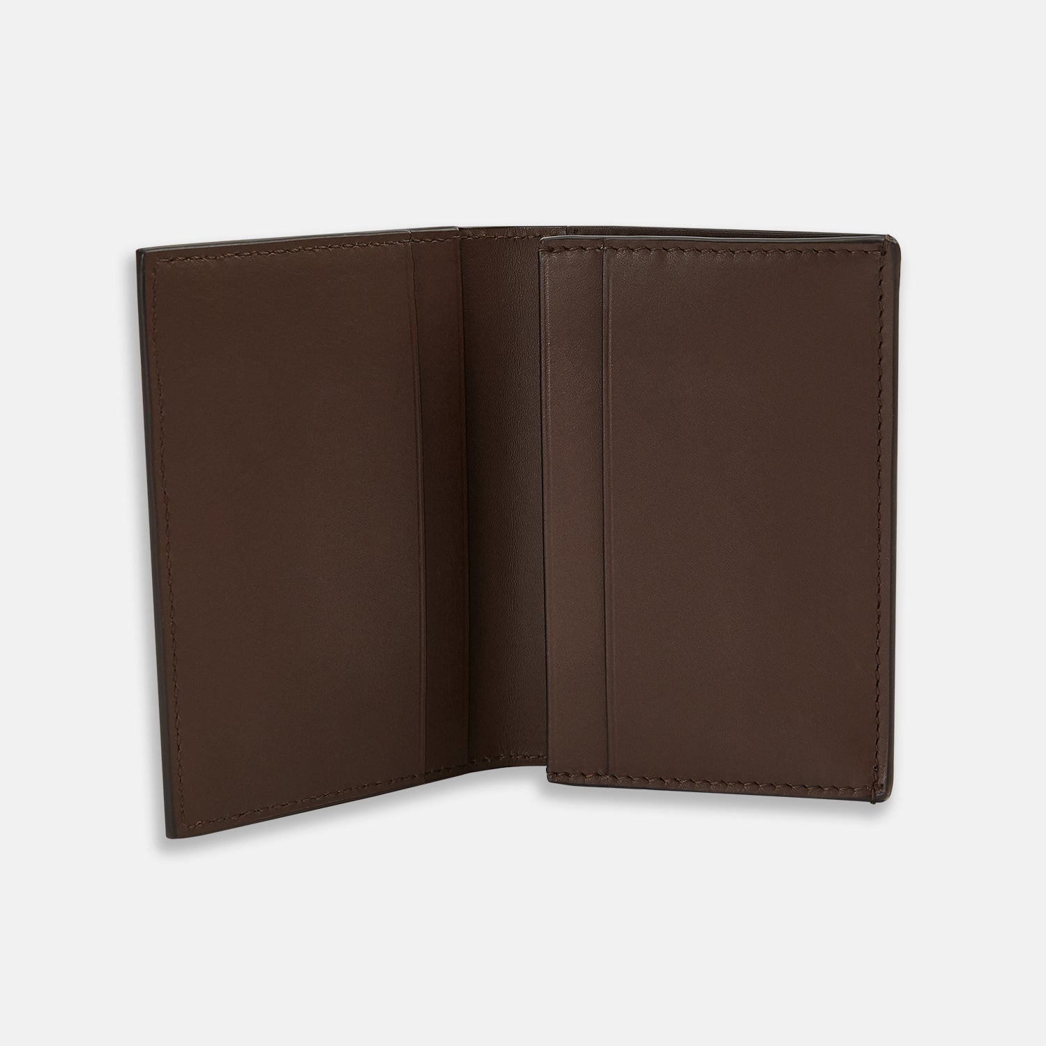 View 2 of product Dark Brown Leather Bi-Fold Card Holder