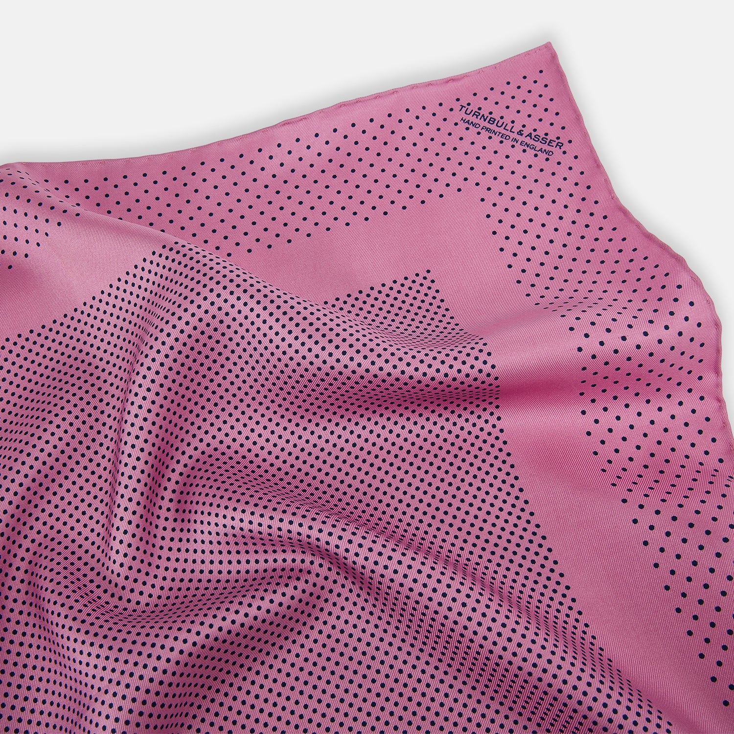 View 2 of product Pink Dot Silk Pocket Square