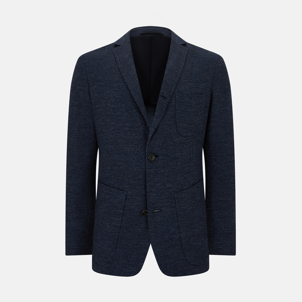 Navy Linen Blend Cambridge blazer