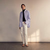 View 11 of product Pale Blue Candy Stripe Cotton Marlene Shirt