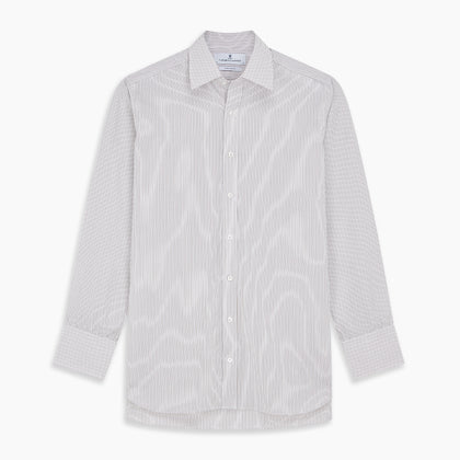 Sandstone Multi Stripe Cotton Regular Fit Mayfair Shirt Image 5