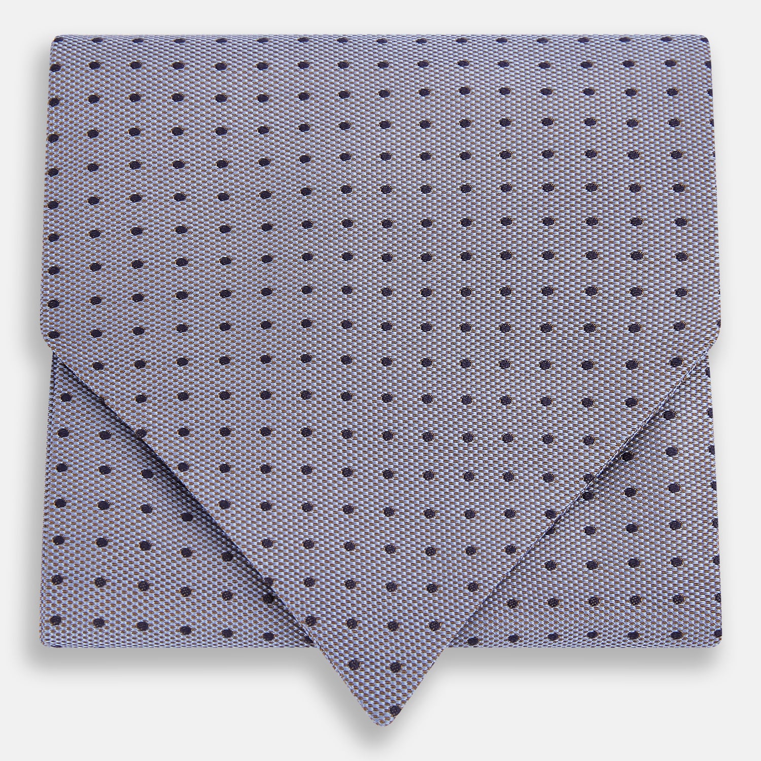 View 1 of product Navy and Light Blue Micro Dot Silk Cravat