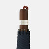 View 3 of product Navy Telescopic Umbrella with Brown Maple Handle