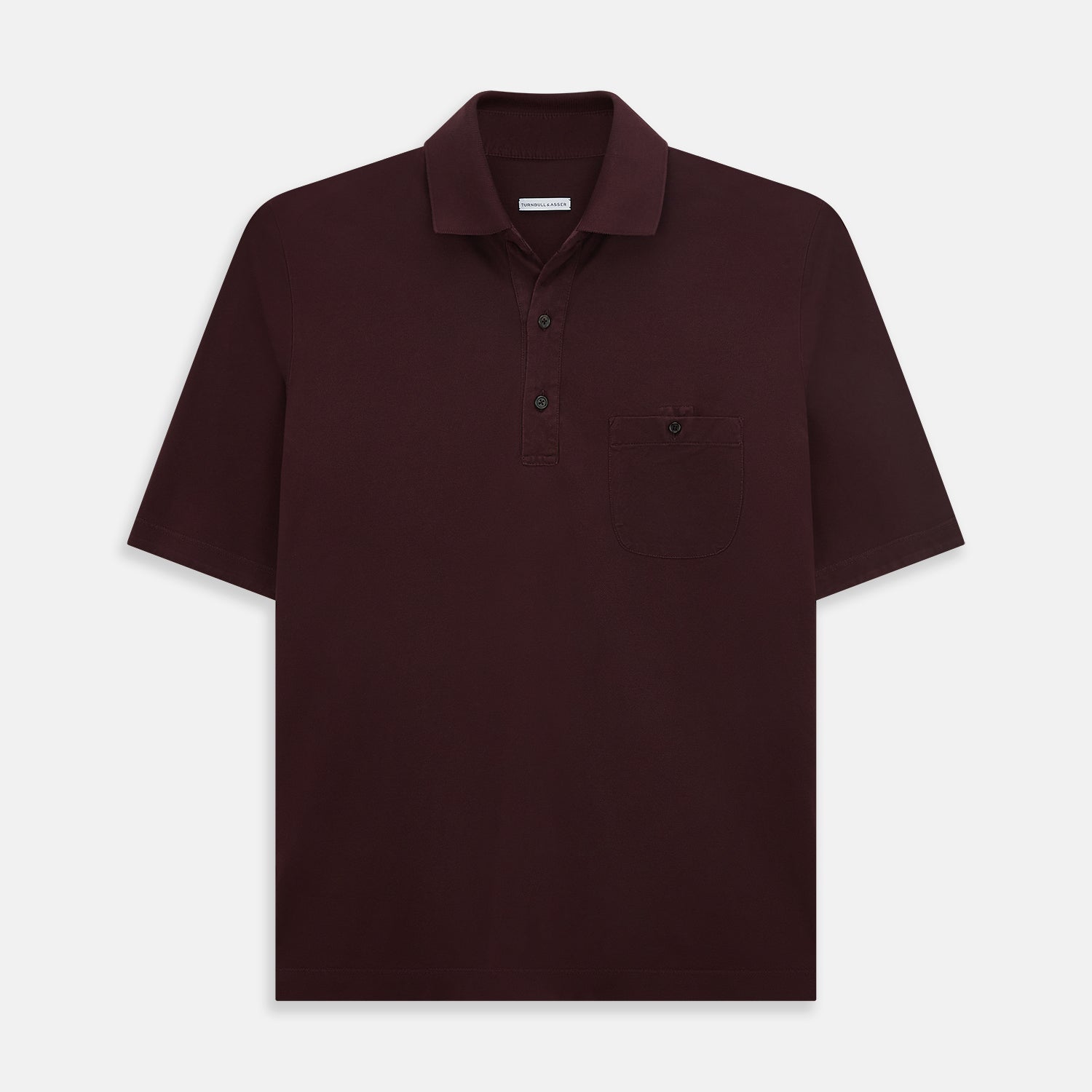 burgundy polo dress shirt Regular Fit 100% Cotton Burgundy Polo T-Shirt L / R / Burgundy