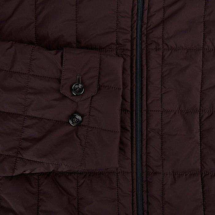 Battersea Burgundy Quilted Jacket Image 3