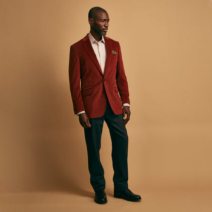 Rust Cord Barrington Blazer Image 5