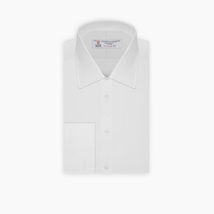 Two-Fold 200 White Cotton Shirt with T&A Collar and Double Cuffs Image 6