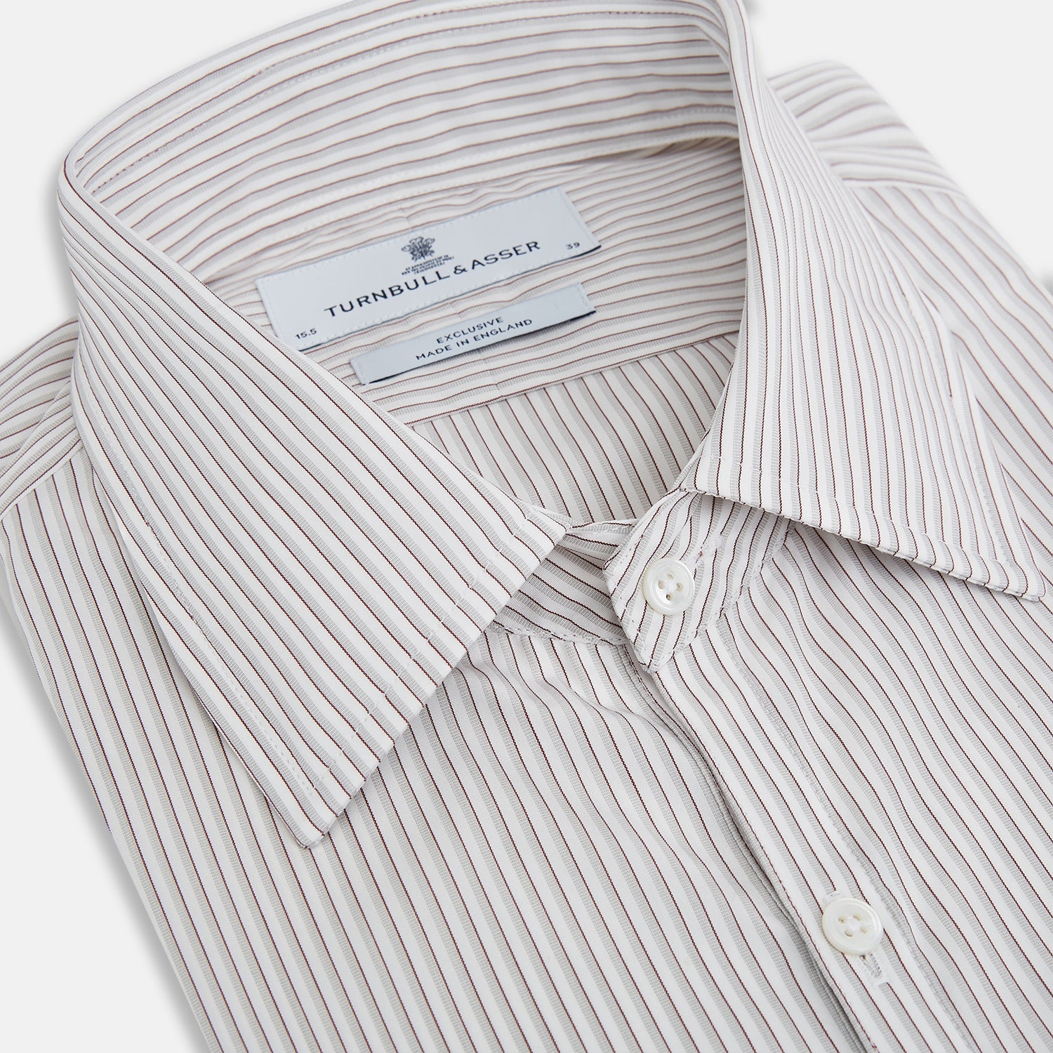 View 2 of product Coffee and Grey Shadow Pinstripe Westminster Shirt
