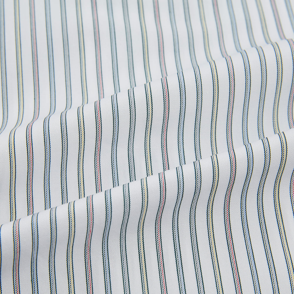 Forest Green with Multicoloured Music Stripe Mayfair Shirt