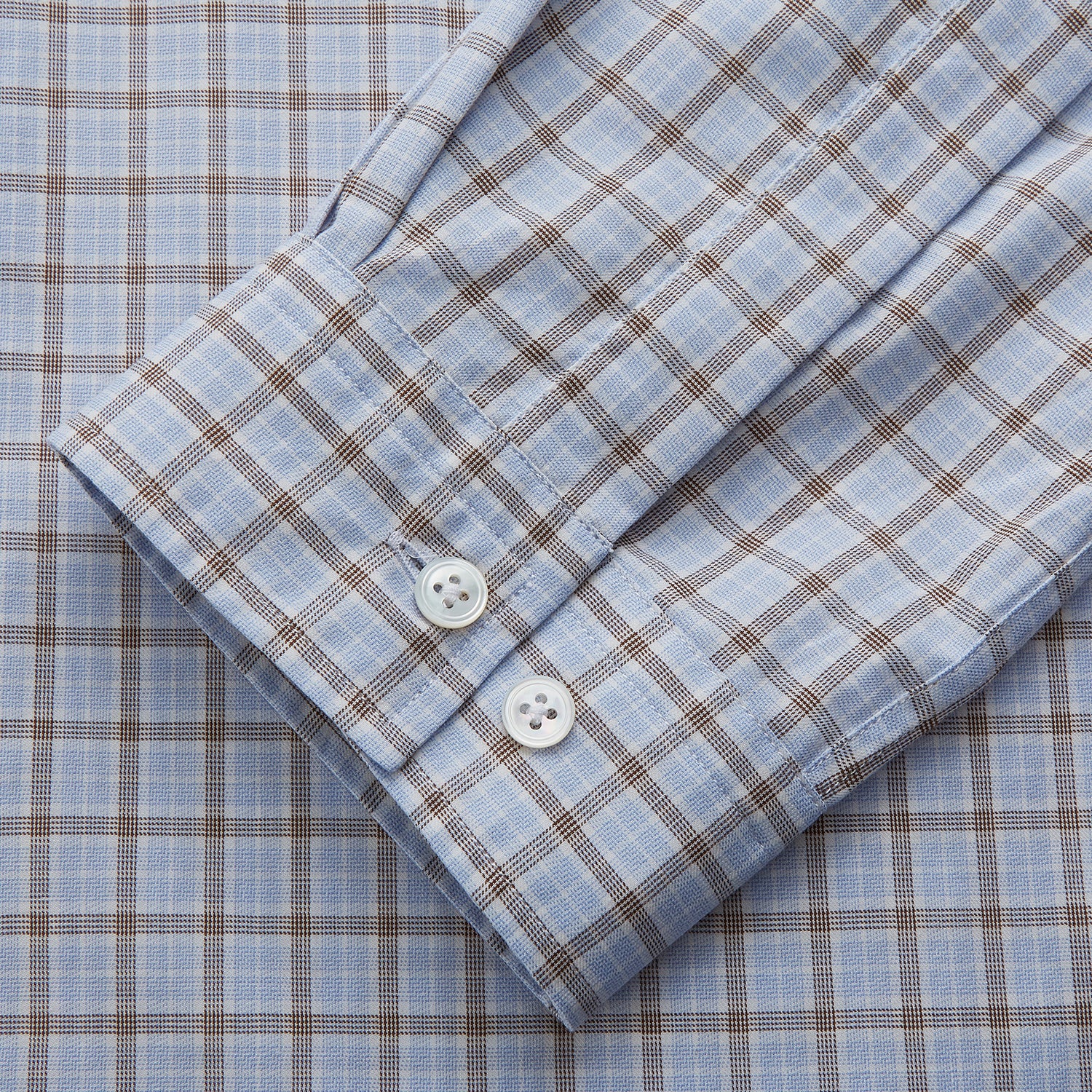 Pale Blue Multi Check Cashmerello Holiday Fit Winnington Shirt