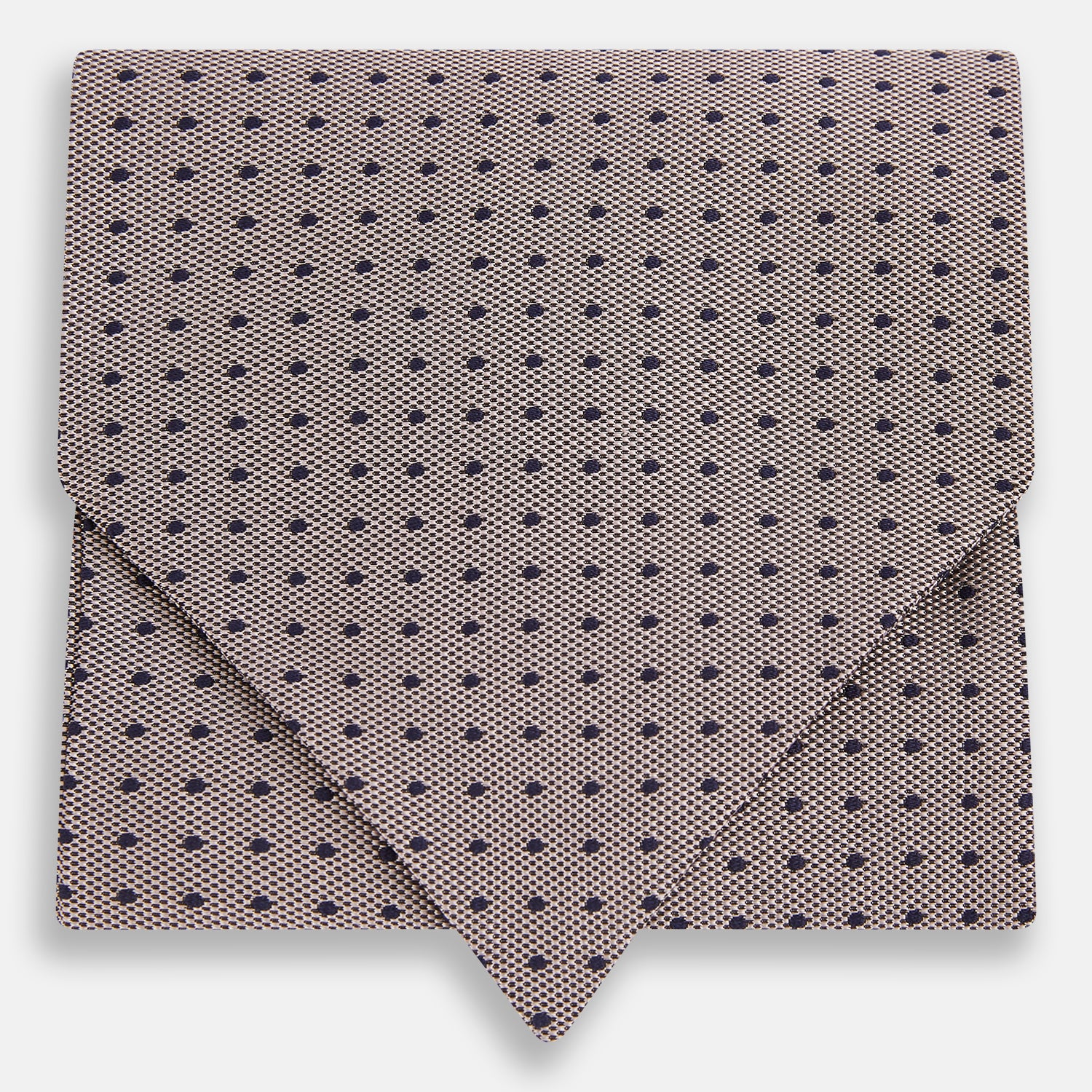 View 1 of product Lilac and Navy Micro Dot Silk Cravat