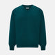 Moss Green Cashmere V-Neck Jumper