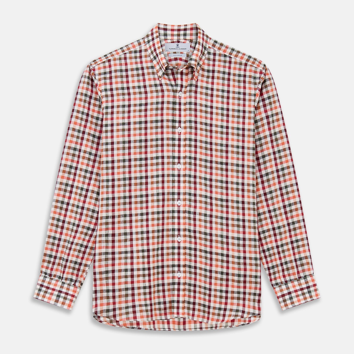 View 2 of product Red and Green Check Linen Blend Fabric