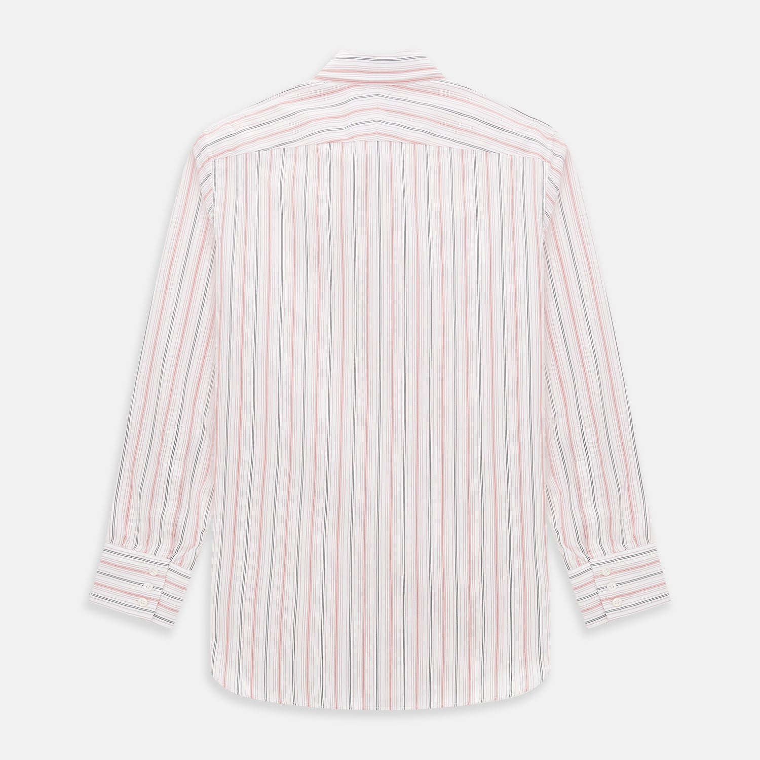 View 3 of product Red Multi Pencil Stripe Windsor Shirt