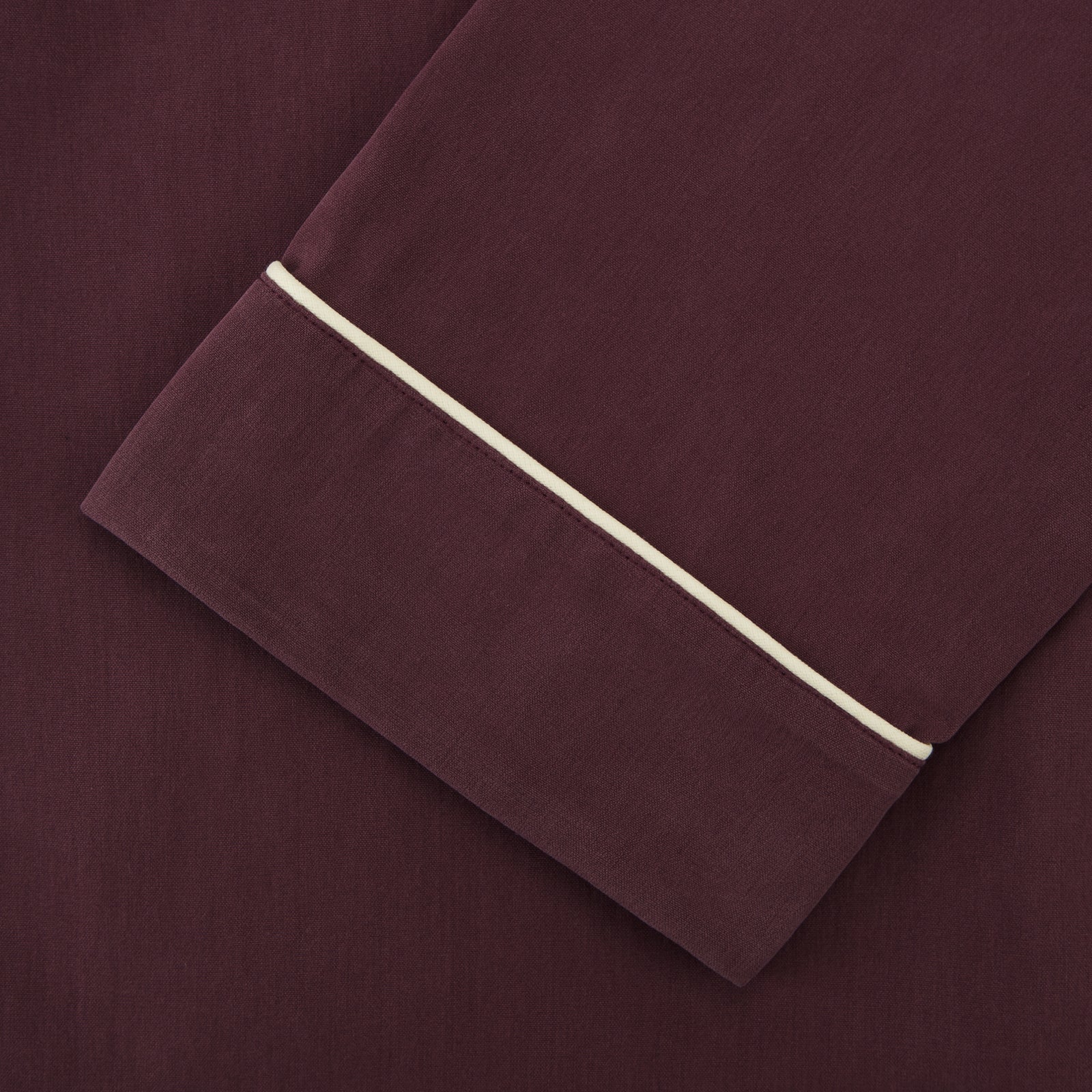 View 3 of product Plain Plum Silk Modern Pyjama Set
