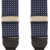 View 2 of product Navy & White Small Spot Adjustable Silk Braces
