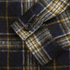 View 3 of product Navy and Beige Check Wool and Mohair Blend Somerset Overshirt
