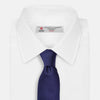 View 4 of product PLAIN HERRINGBONE NAVY TIE