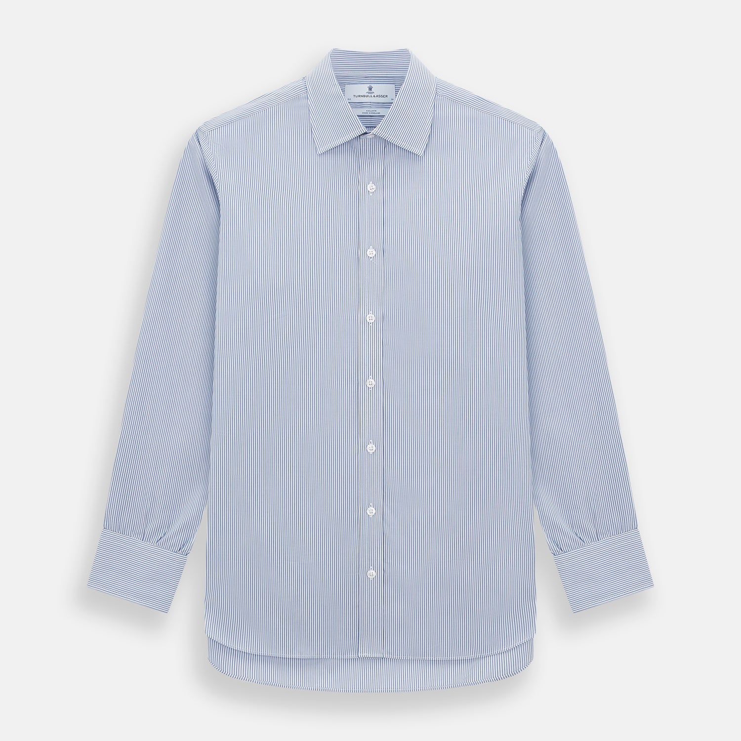 View 1 of product Pale Blue Pinstripe Mayfair Shirt