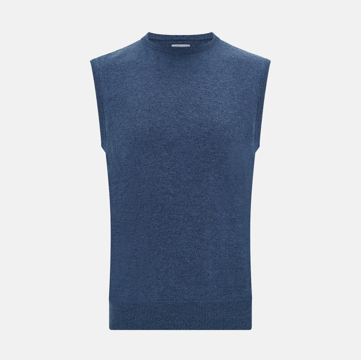 View 1 of product Pacific Blue Cashmere Round Neck Vest