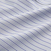 View 4 of product Navy & Blue Stripe Weekend Fit Shirt with Derby Collar and Single Button Cuffs