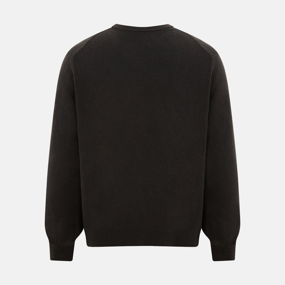 Brown Cashmere Round Neck Jumper