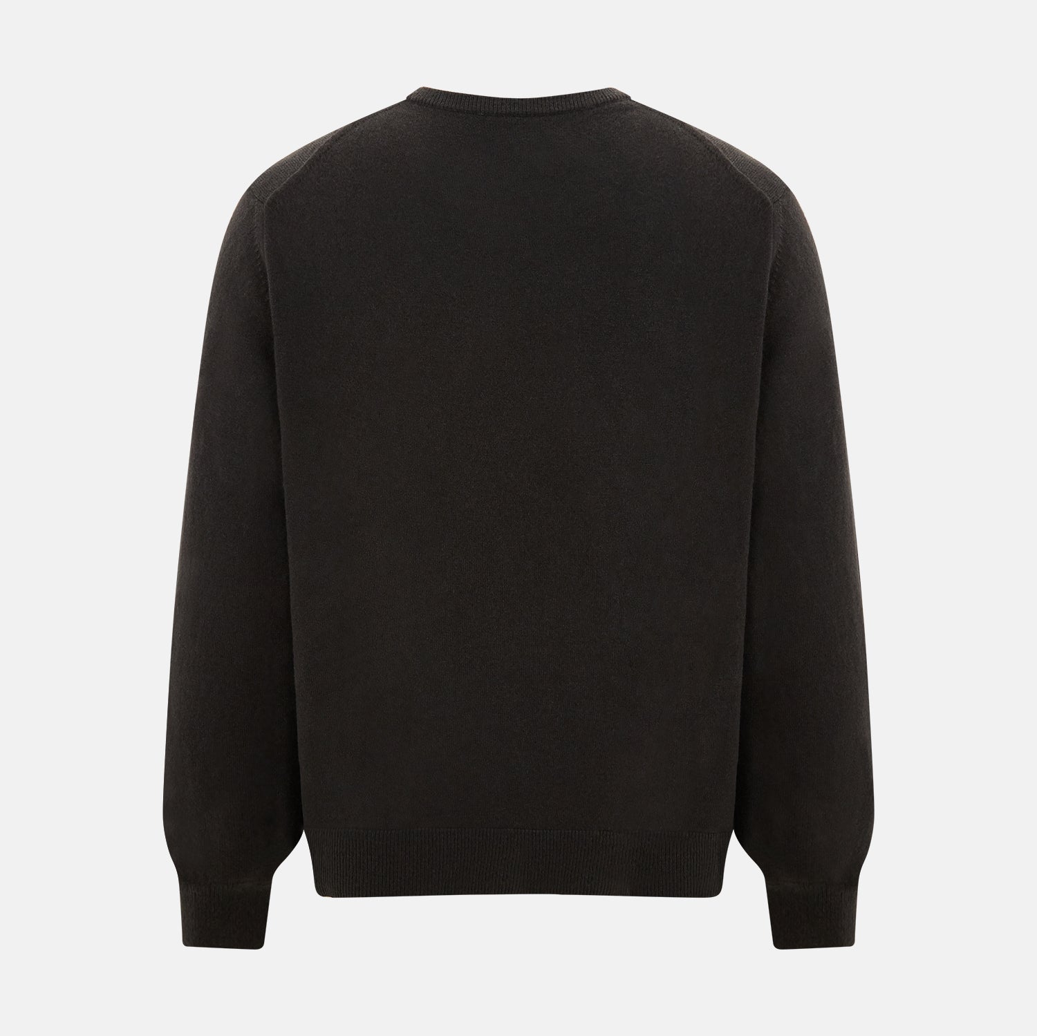 View 3 of product Brown Cashmere Round Neck Jumper