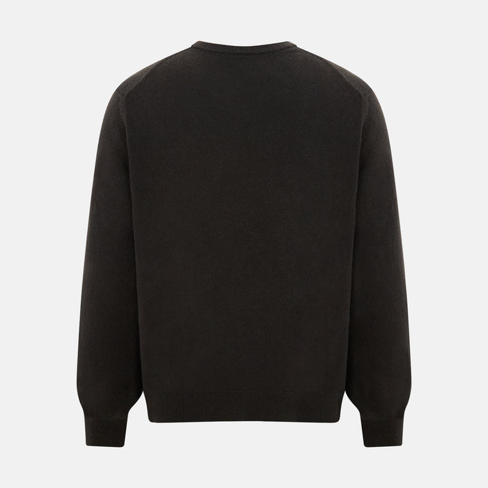 Brown Cashmere Round Neck Jumper Image 2