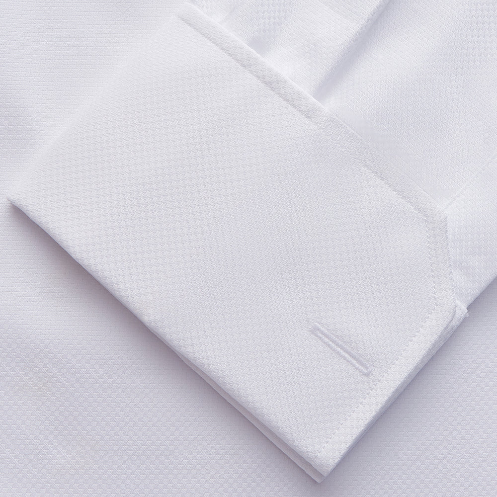 WHITE TAILORED FIT DRESS SHIRT