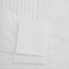 View 4 of product White Pleated Cotton Dress Shirt with T&A Collar and Double Cuffs