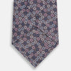 View 3 of product Purple and Blue Circle Ash Printed Silk Tie