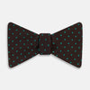 View 1 of product Blue and Brown Micro Dot Silk Bow Tie