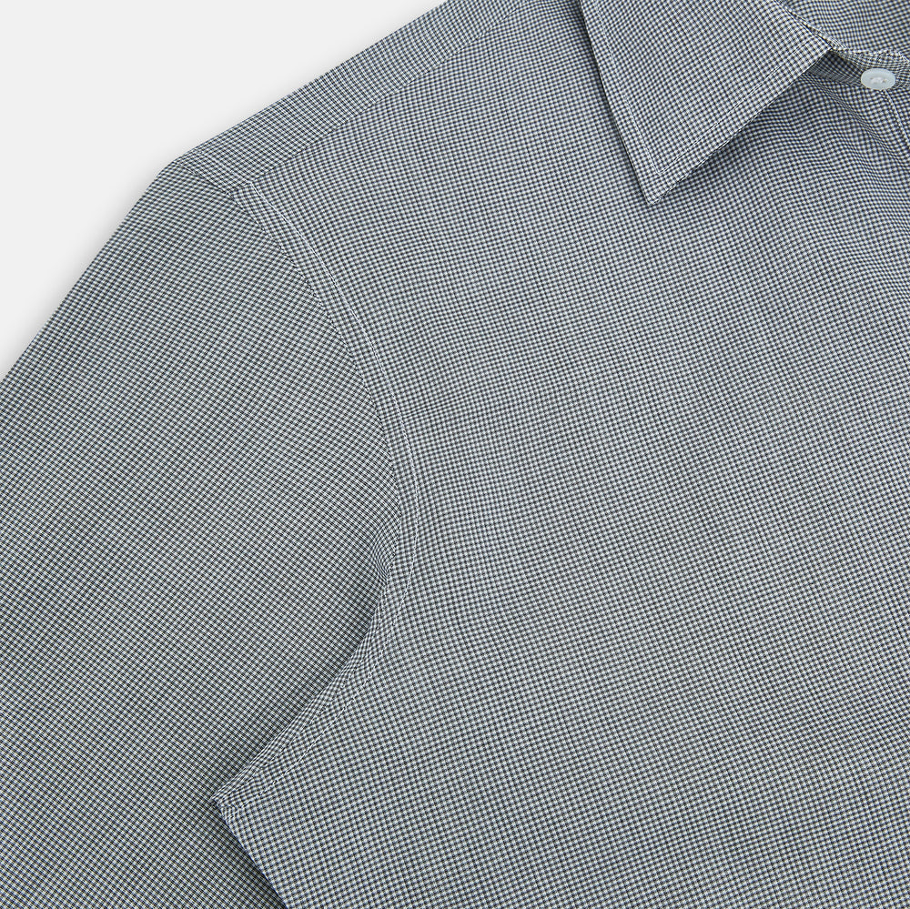 Grey and White Micro Check Westminster Shirt