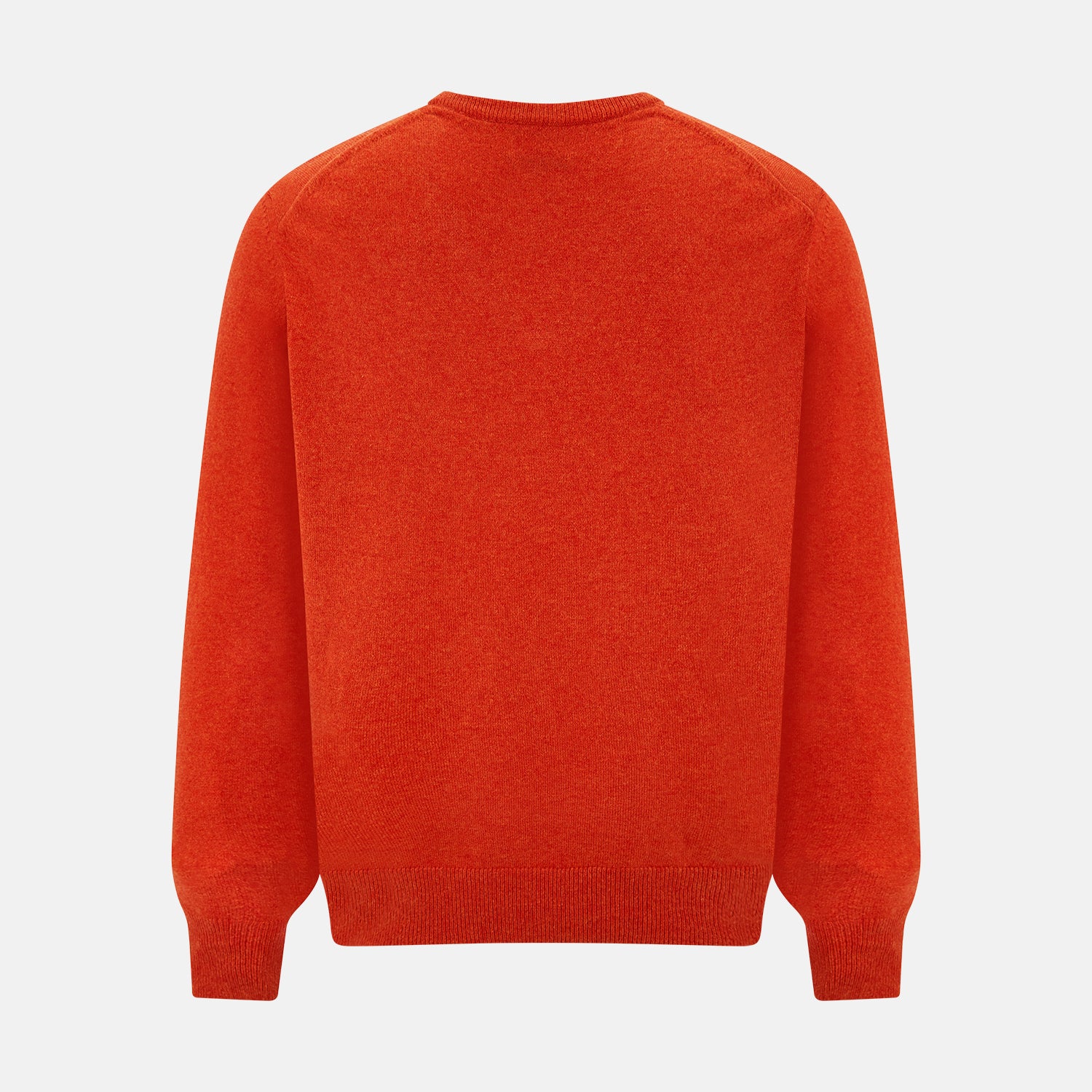 Red Orange Cashmere V-neck Jumper