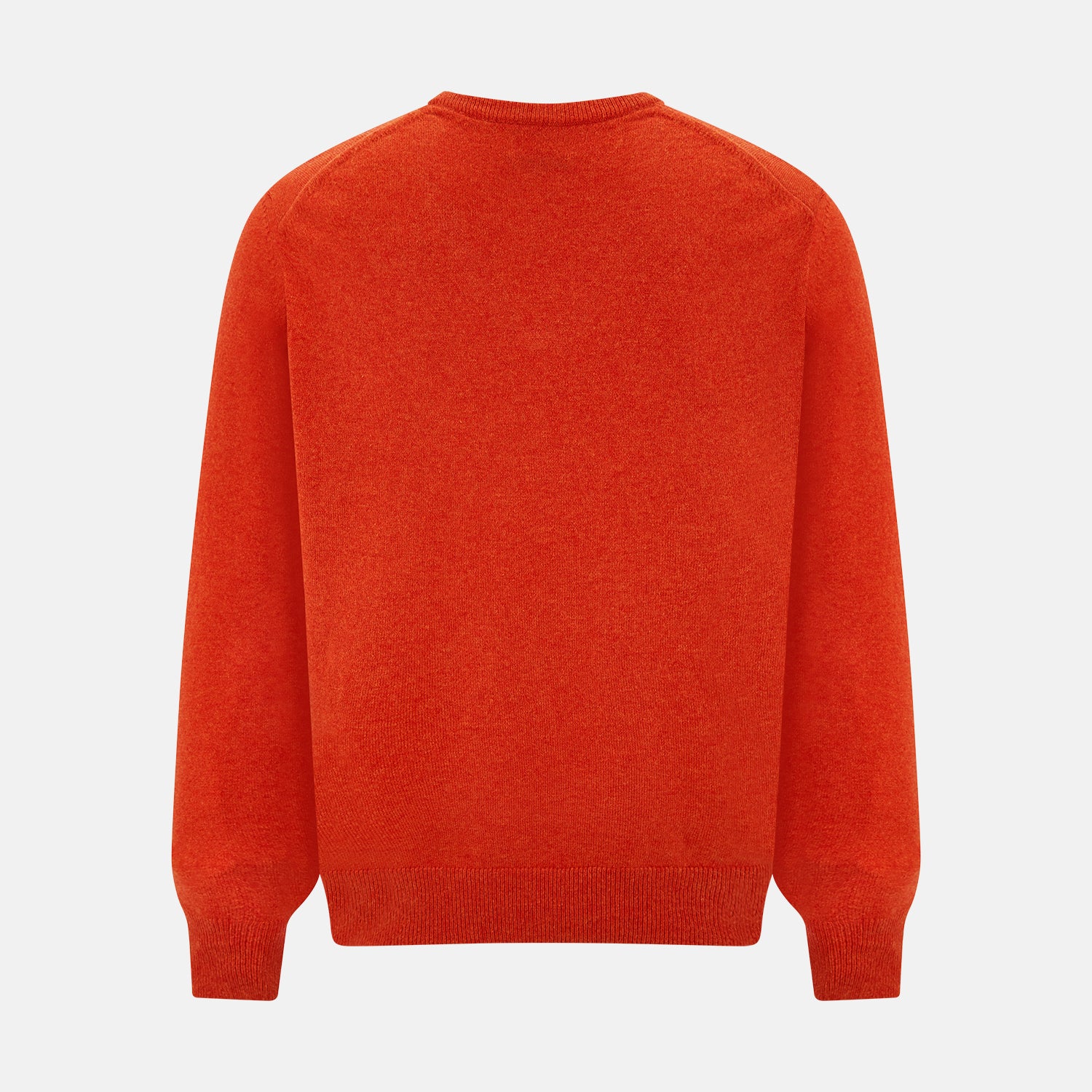 View 3 of product Red Orange Cashmere V-neck Jumper