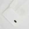 View 3 of product Forest Green and Navy Striped Oval Enamel Cufflinks