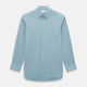 Turquoise Ticking Stripe Mayfair Shirt
