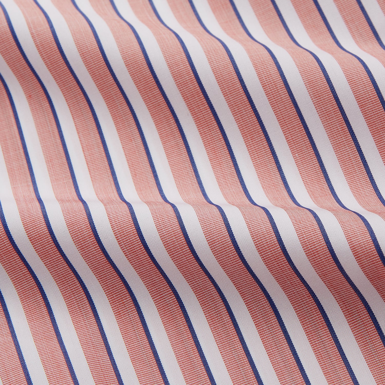View 2 of product Orange and White Stripe Cotton Regular Fit Mayfair Shirt
